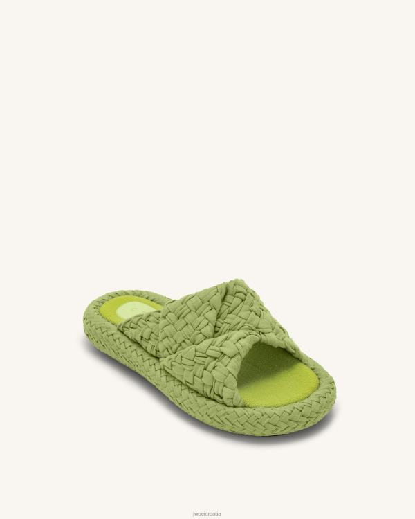 hr JW PEI lilah tkana sandala s platformom limeta zelena sandala T20BL344