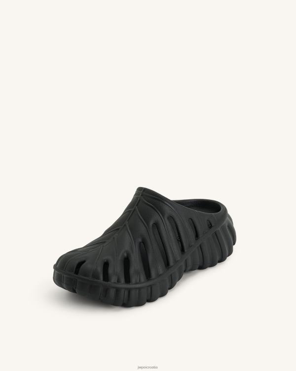 hr JW PEI tara leaf platform klompa crno sandala T20BL311