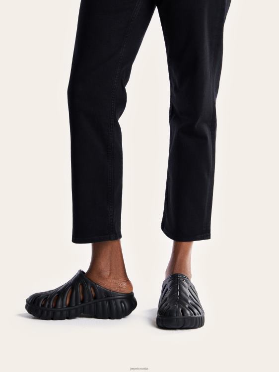 hr JW PEI tara leaf platform klompa crno sandala T20BL311