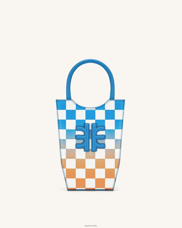 hr JW PEI torba za telefon fei gradient checkerboard jezero plava i narančasta torba za telefon T20BL232
