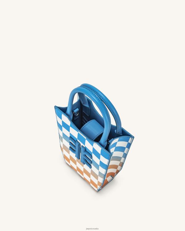 hr JW PEI torba za telefon fei gradient checkerboard jezero plava i narančasta torba za telefon T20BL232