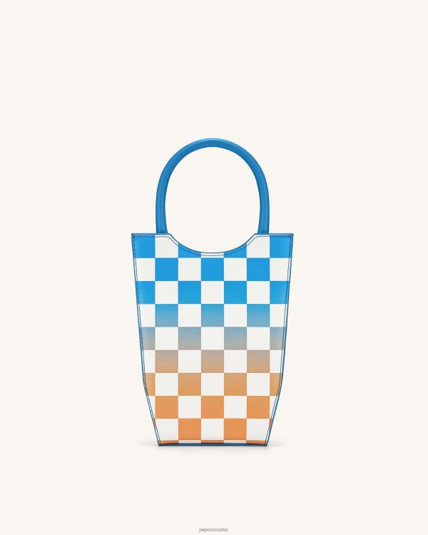 hr JW PEI torba za telefon fei gradient checkerboard jezero plava i narančasta torba za telefon T20BL232