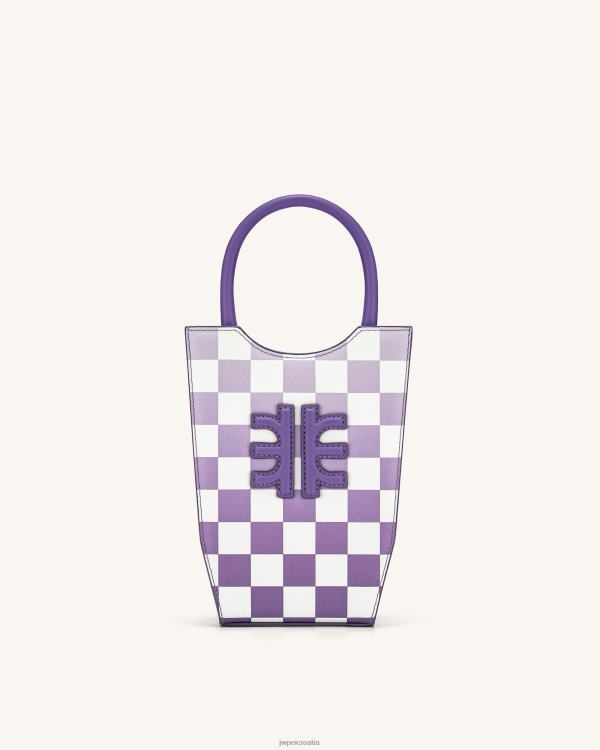 hr JW PEI torba za telefon fei gradient checkerboard ljubičasta torba za telefon T20BL229