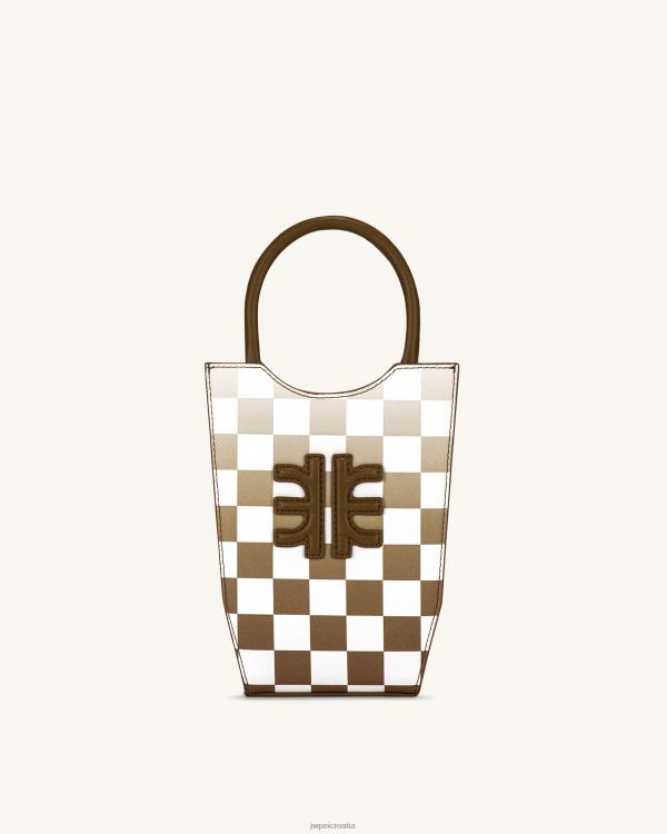 hr JW PEI torba za telefon fei gradient checkerboard smeđa torba za telefon T20BL228
