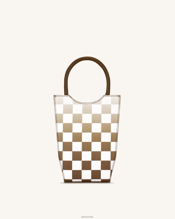 hr JW PEI torba za telefon fei gradient checkerboard smeđa torba za telefon T20BL228