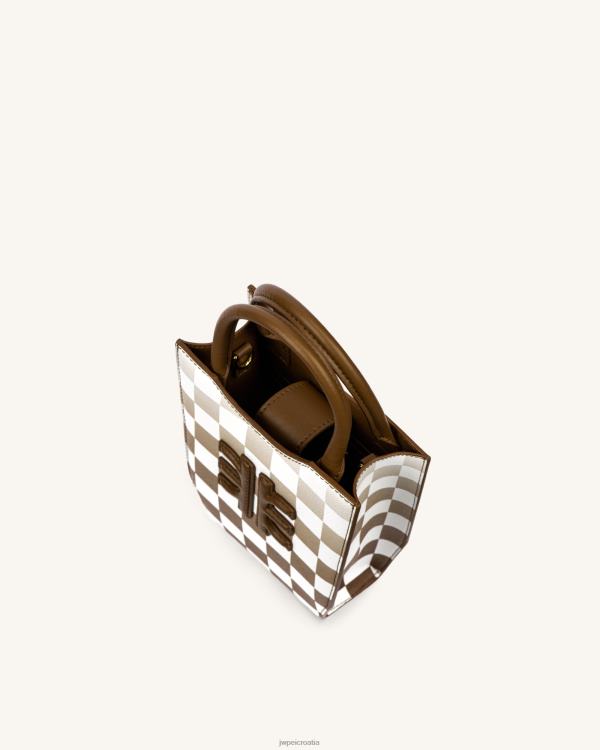 hr JW PEI torba za telefon fei gradient checkerboard smeđa torba za telefon T20BL228