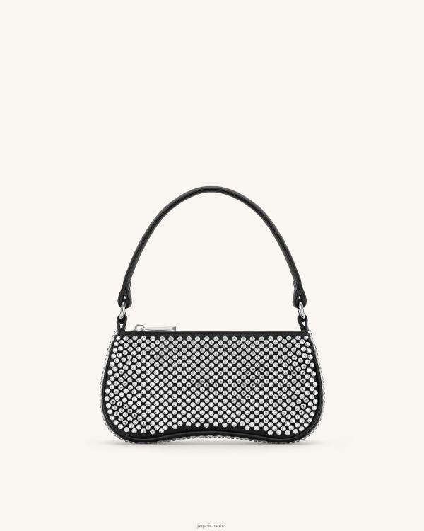 hr JW PEI eva mini torba za rame od umjetnog kristala crno torba za rame T20BL126