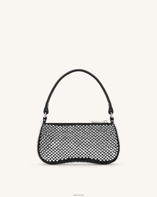 hr JW PEI eva mini torba za rame od umjetnog kristala crno torba za rame T20BL126