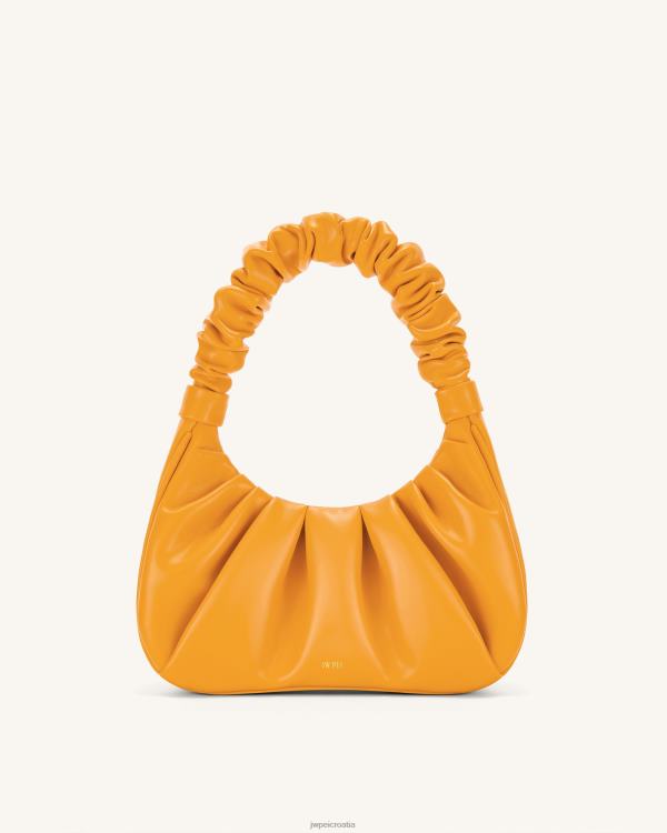 hr JW PEI gabbi ruched hobo torbica kandirana naranča torba za rame T20BL141