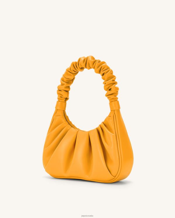hr JW PEI gabbi ruched hobo torbica kandirana naranča torba za rame T20BL141