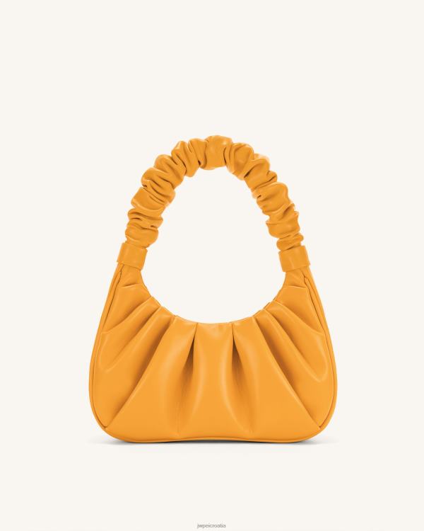 hr JW PEI gabbi ruched hobo torbica kandirana naranča torba za rame T20BL141