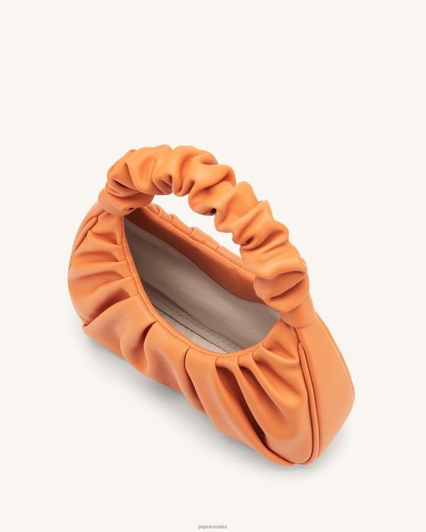 hr JW PEI gabbi ruched hobo torbica naranča torba za rame T20BL69