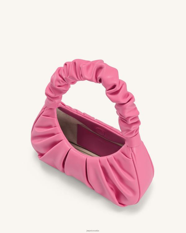 hr JW PEI gabbi ruched hobo torbica ružičasta torba za rame T20BL56
