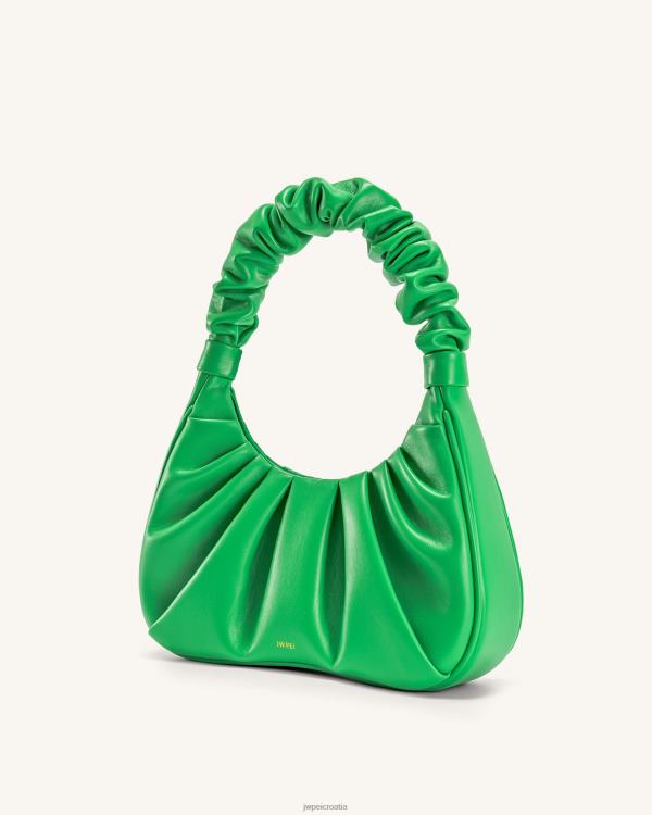 hr JW PEI gabbi ruched hobo torbica trava zelena torba za rame T20BL57